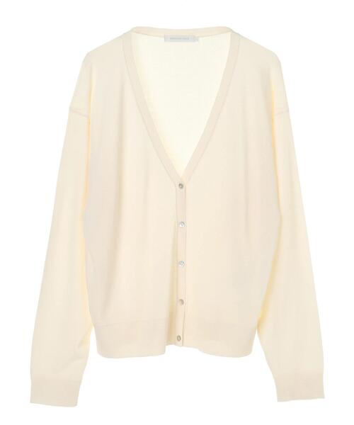 AMERICAN HOLIC（アメリカンホリック）の「Vネックドルマンニットカーディガン＊（カーディガン/ボレロ・レディース・グリーン/アイボリー/ブラック/モカ/ピンク/ブルー・MEDIUM/LARGE/L/M）」の19枚目の写真