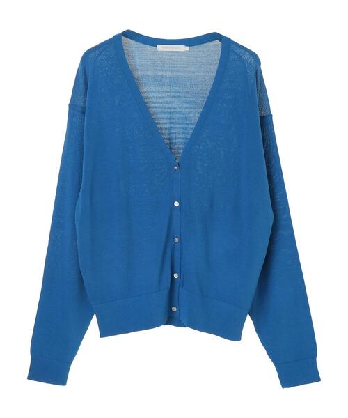 AMERICAN HOLIC（アメリカンホリック）の「Vネックドルマンニットカーディガン＊（カーディガン/ボレロ・レディース・グリーン/アイボリー/ブラック/モカ/ピンク/ブルー・MEDIUM/LARGE/L/M）」の14枚目の写真