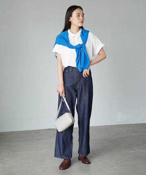 AMERICAN HOLIC（アメリカンホリック）の「Vネックドルマンニットカーディガン＊（カーディガン/ボレロ・レディース・グリーン/アイボリー/ブラック/モカ/ピンク/ブルー・MEDIUM/LARGE/L/M）」の12枚目の写真