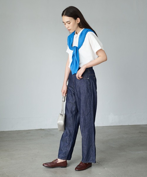 AMERICAN HOLIC（アメリカンホリック）の「Vネックドルマンニットカーディガン＊（カーディガン/ボレロ・レディース・グリーン/アイボリー/ブラック/モカ/ピンク/ブルー・MEDIUM/LARGE/L/M）」の13枚目の写真