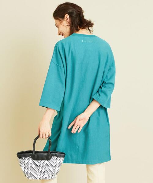 商品詳細 別注 Champion チャンピオン リバースウィーブ5分袖ワンピース Outlet アウトレット 公式通販