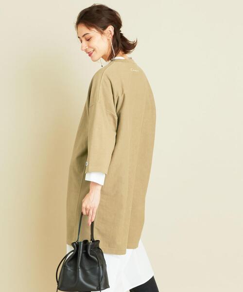 Champion（チャンピオン）の「【別注】＜Champion（チャンピオン）＞∴リバースウィーブ5分袖ワンピース о（ワンピース・レディース・ロイヤルブルー/ブラック/オリーブ・FREE）」の11枚目の写真