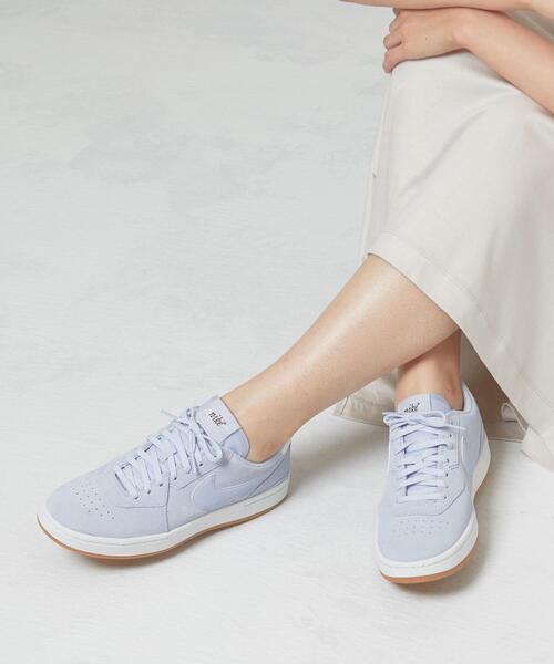 NIKE(ナイキ)の「<NIKE>コートブラン SE スニーカー(スニーカー・レディース・ライラック/ライム・23cm/23.5cm/24.5cm/24cm)」の1枚目の写真