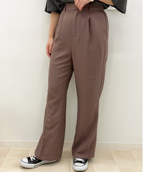 apres jour(アプレジュール)の「MILKセミフレアパンツ【ZOZOTOWN限定アイテム】(その他パンツ・レディース・ブラック/スモークピンク/ダークブルー/アイボリー/モカ/ダークブラウン/ボルドー/ベージュ・SMALL/X-LARGE/MEDIUM)」の5枚目の写真