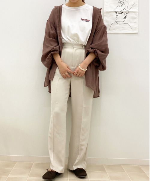 apres jour(アプレジュール)の「MILKセミフレアパンツ【ZOZOTOWN限定アイテム】(その他パンツ・レディース・ブラック/スモークピンク/ダークブルー/アイボリー/モカ/ダークブラウン/ボルドー/ベージュ・SMALL/X-LARGE/MEDIUM)」の12枚目の写真