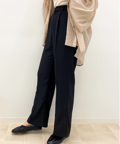 apres jour(アプレジュール)の「MILKセミフレアパンツ【ZOZOTOWN限定アイテム】(その他パンツ・レディース・ブラック/スモークピンク/ダークブルー/アイボリー/モカ/ダークブラウン/ボルドー/ベージュ・SMALL/X-LARGE/MEDIUM)」の14枚目の写真