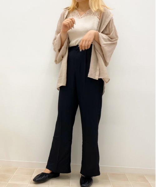 apres jour(アプレジュール)の「MILKセミフレアパンツ【ZOZOTOWN限定アイテム】(その他パンツ・レディース・ブラック/スモークピンク/ダークブルー/アイボリー/モカ/ダークブラウン/ボルドー/ベージュ・SMALL/X-LARGE/MEDIUM)」の16枚目の写真