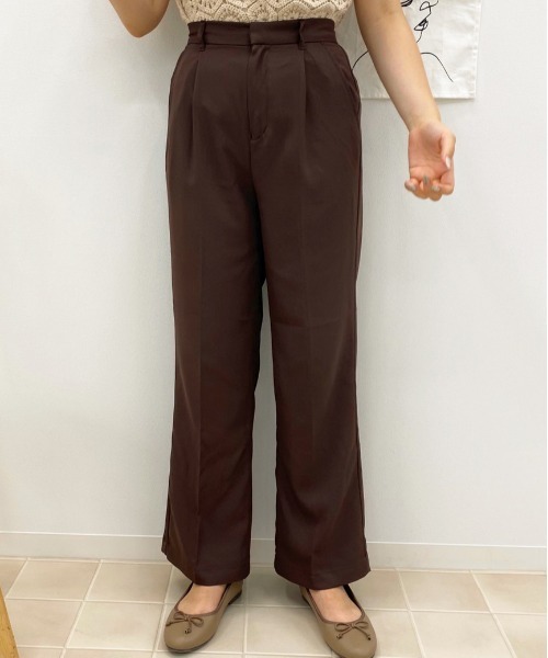 apres jour(アプレジュール)の「MILKセミフレアパンツ【ZOZOTOWN限定アイテム】(その他パンツ・レディース・ブラック/スモークピンク/ダークブルー/アイボリー/モカ/ダークブラウン/ボルドー/ベージュ・SMALL/X-LARGE/MEDIUM)」の17枚目の写真