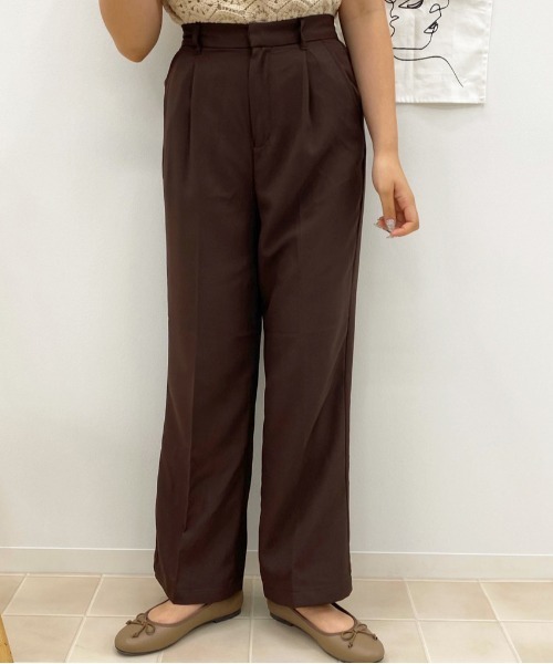 apres jour(アプレジュール)の「MILKセミフレアパンツ【ZOZOTOWN限定アイテム】(その他パンツ・レディース・ブラック/スモークピンク/ダークブルー/アイボリー/モカ/ダークブラウン/ボルドー/ベージュ・SMALL/X-LARGE/MEDIUM)」の18枚目の写真