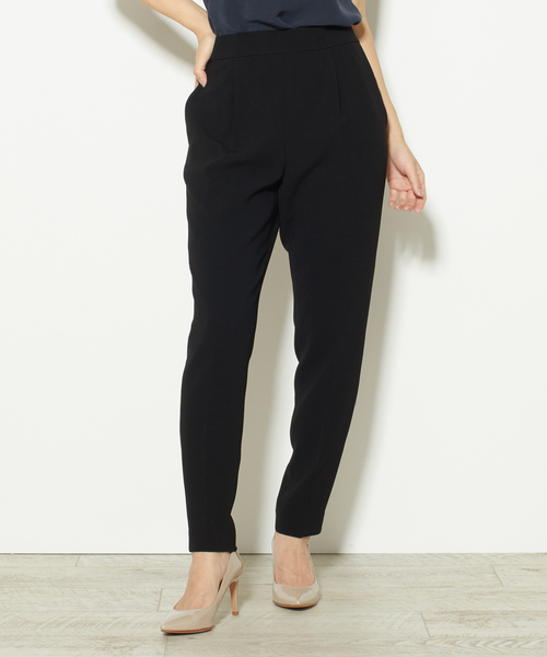 Liesse（リエス）の「センタープレスパンツ（その他パンツ・レディース・モスグリーン/ブラック/チャコールグレー/ライトグレー・M/L/S）」の2枚目の写真