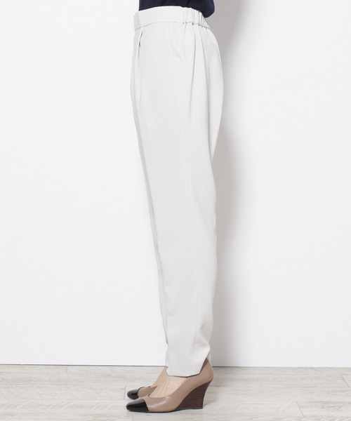 Liesse（リエス）の「センタープレスパンツ（その他パンツ・レディース・モスグリーン/ブラック/チャコールグレー/ライトグレー・M/L/S）」の14枚目の写真