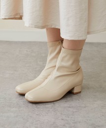 3.5cmヒール ローヒール ストレッチブーツ