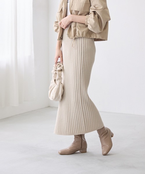 menue（メヌエ）の「3.5cmヒール ローヒール ストレッチブーツ（ブーツ・レディース・ホワイト/ブラック/ブラウン/ブラック系その他/モカ/グレイッシュベージュ/アイボリー/ラベンダー/ベージュ・LL/3L/S/M/L/XS/XXS）」の14枚目の写真