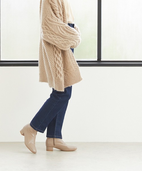 menue（メヌエ）の「3.5cmヒール ローヒール ストレッチブーツ（ブーツ・レディース・ホワイト/ブラック/ブラウン/ブラック系その他/モカ/グレイッシュベージュ/アイボリー/ラベンダー/ベージュ・LL/3L/S/M/L/XS/XXS）」の21枚目の写真