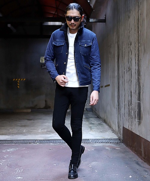 RATTLE TRAP(ラトルトラップ)の「ボアブルゾン(ブルゾン・メンズ・ブルー/ブラック×レッド・LL/S/M/L)」の12枚目の写真