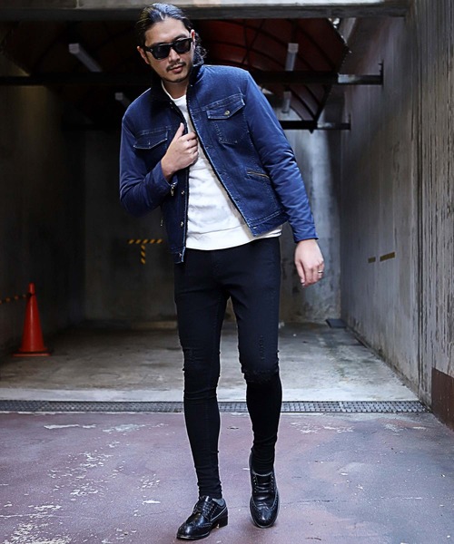 RATTLE TRAP(ラトルトラップ)の「ボアブルゾン(ブルゾン・メンズ・ブルー/ブラック×レッド・LL/S/M/L)」の16枚目の写真