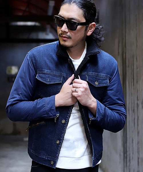 RATTLE TRAP(ラトルトラップ)の「ボアブルゾン(ブルゾン・メンズ・ブルー/ブラック×レッド・LL/S/M/L)」の17枚目の写真