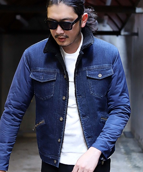 RATTLE TRAP(ラトルトラップ)の「ボアブルゾン(ブルゾン・メンズ・ブルー/ブラック×レッド・LL/S/M/L)」の18枚目の写真