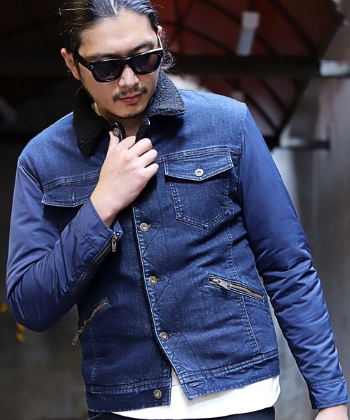 RATTLE TRAP(ラトルトラップ)の「ボアブルゾン(ブルゾン・メンズ・ブルー/ブラック×レッド・LL/S/M/L)」の21枚目の写真