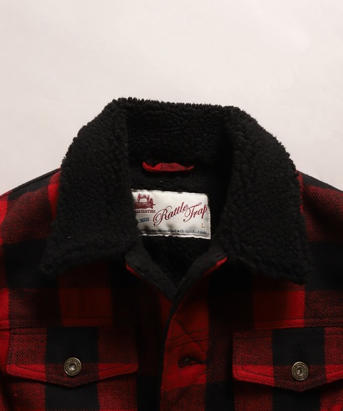 RATTLE TRAP(ラトルトラップ)の「ボアブルゾン(ブルゾン・メンズ・ブルー/ブラック×レッド・LL/S/M/L)」の9枚目の写真