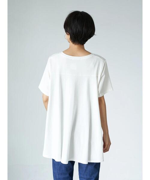 AMERICAN HOLIC（アメリカンホリック）の「クルーネックバックフレア半袖カットプルオーバー ＊●（Tシャツ/カットソー・レディース・ネイビー/オフホワイト/ピンク/その他7・M/L）」の14枚目の写真