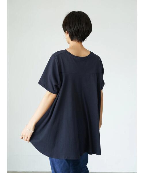 AMERICAN HOLIC（アメリカンホリック）の「クルーネックバックフレア半袖カットプルオーバー ＊●（Tシャツ/カットソー・レディース・ネイビー/オフホワイト/ピンク/その他7・M/L）」の21枚目の写真