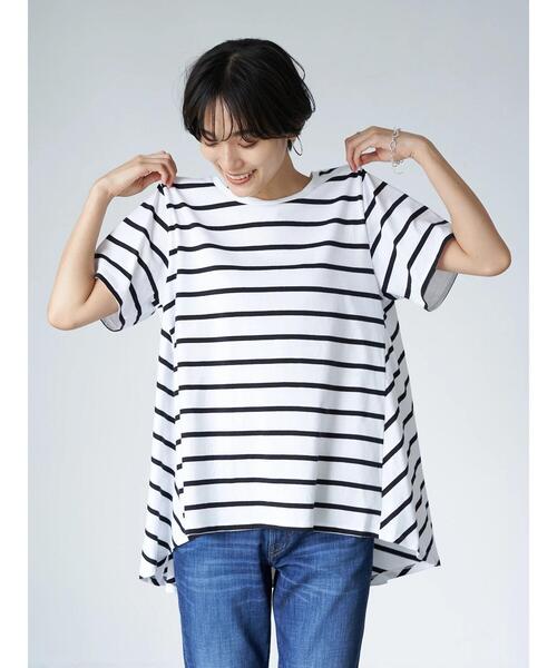 AMERICAN HOLIC（アメリカンホリック）の「クルーネックバックフレア半袖カットプルオーバー ＊●（Tシャツ/カットソー・レディース・ネイビー/オフホワイト/ピンク/その他7・M/L）」の22枚目の写真