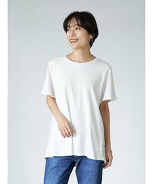 AMERICAN HOLIC | クルーネックバックフレア半袖カットプルオーバー ＊●(Tシャツ/カットソー)