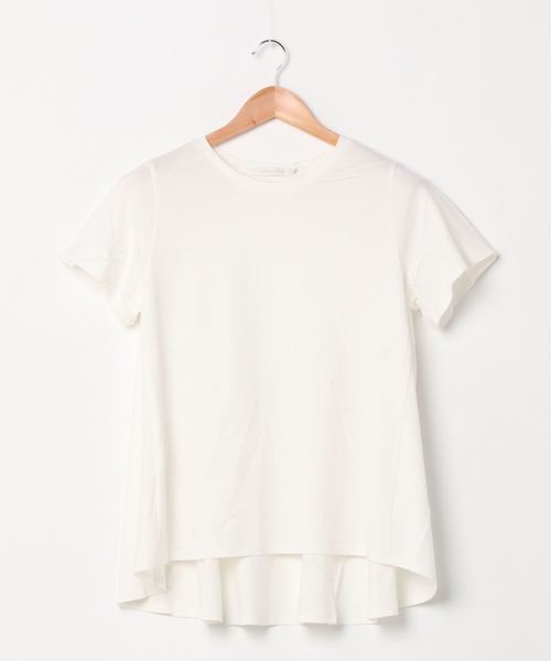 AMERICAN HOLIC（アメリカンホリック）の「クルーネックバックフレア半袖カットプルオーバー ＊●（Tシャツ/カットソー・レディース・ネイビー/オフホワイト/ピンク/その他7・M/L）」の6枚目の写真