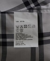 HYKE（ハイク）の「＜HYKE（ハイク）＞チェック BIB FRONT シャツ