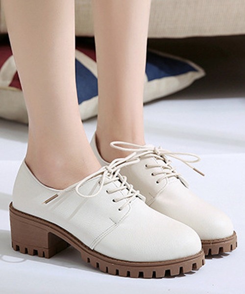 STYLEBLOCK（スタイルブロック）の「凹凸アウトソールレースアップシューズ（その他シューズ・レディース・ブラック/ホワイト/ブラウン・39/40/36/35/37/38）」の2枚目の写真