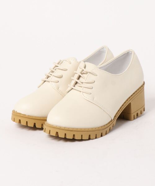 STYLEBLOCK（スタイルブロック）の「凹凸アウトソールレースアップシューズ（その他シューズ・レディース・ブラック/ホワイト/ブラウン・39/40/36/35/37/38）」の6枚目の写真