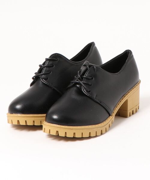 STYLEBLOCK（スタイルブロック）の「凹凸アウトソールレースアップシューズ（その他シューズ・レディース・ブラック/ホワイト/ブラウン・39/40/36/35/37/38）」の7枚目の写真