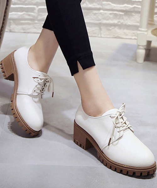 STYLEBLOCK（スタイルブロック）の「凹凸アウトソールレースアップシューズ（その他シューズ・レディース・ブラック/ホワイト/ブラウン・39/40/36/35/37/38）」の9枚目の写真