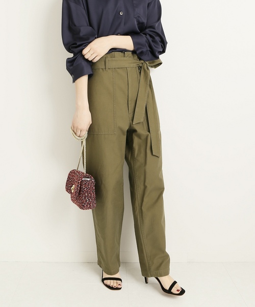 Spick & Span」 パンツ 36 カーキ レディース Spick & Span（スピック