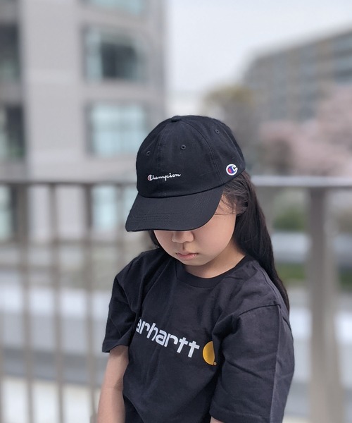 Champion（チャンピオン）の「Champion/チャンピオン　キッズ　ツイルキャップ（キャップ・キッズ・ブラック/ベージュ/パープル/サックスブルー/ピンク/ブラック系その他/ベージュ系その他/ネイビー/ホワイト/ピンク系その他/ミント/ラベンダー・FREE）」の4枚目の写真