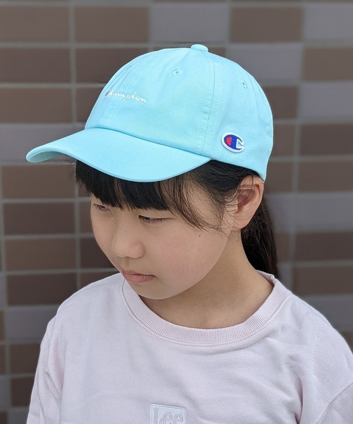 Champion（チャンピオン）の「Champion/チャンピオン　キッズ　ツイルキャップ（キャップ・キッズ・ブラック/ベージュ/パープル/サックスブルー/ピンク/ブラック系その他/ベージュ系その他/ネイビー/ホワイト/ピンク系その他/ミント/ラベンダー・FREE）」の6枚目の写真