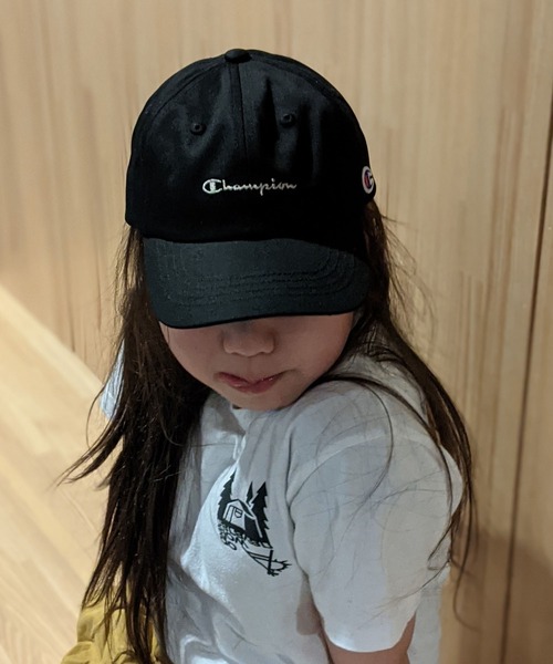 Champion（チャンピオン）の「Champion/チャンピオン　キッズ　ツイルキャップ（キャップ・キッズ・ブラック/ベージュ/パープル/サックスブルー/ピンク/ブラック系その他/ベージュ系その他/ネイビー/ホワイト/ピンク系その他/ミント/ラベンダー・FREE）」の3枚目の写真