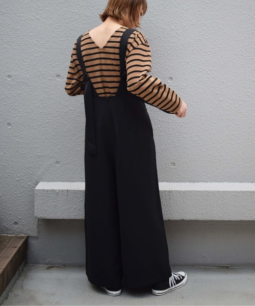 PICCIN（ピッチン）の「【日本製】ボーダーカットソー（Tシャツ/カットソー・レディース・ブラック/オフホワイト/モカ・M）」の13枚目の写真