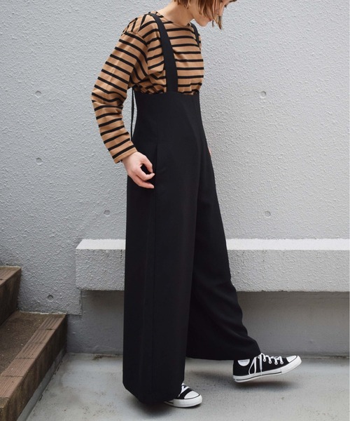 PICCIN（ピッチン）の「【日本製】ボーダーカットソー（Tシャツ/カットソー・レディース・ブラック/オフホワイト/モカ・M）」の12枚目の写真