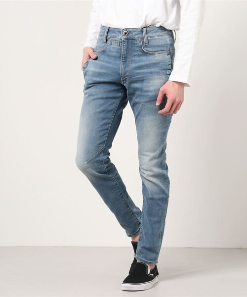 G-STAR（ジースター）の「D-STAQ 3D SLIM JEANS/スリムテーパード（デニムパンツ・メンズ・ライトインディゴブルー・28/32/27/30/28/30/30/32/32/32/29/30/32/30/36/32/27/32/29/32/34/30/30/30/33/32/31/32/33/30/31/30/36/30/34/32）」の5枚目の写真