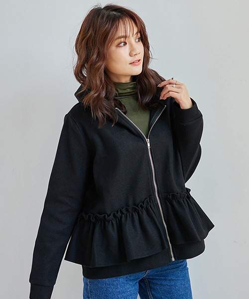 Lace Ladies(レースレディース)の「裏起毛トップス長袖ハイネックヒートインナー(Tシャツ/カットソー・レディース・ブラック/グリーン/ネイビー/ダークグレー/ライトグレー/ベージュ/ホワイト・FREE)」の13枚目の写真