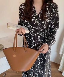 カシュクール花柄ワンピース