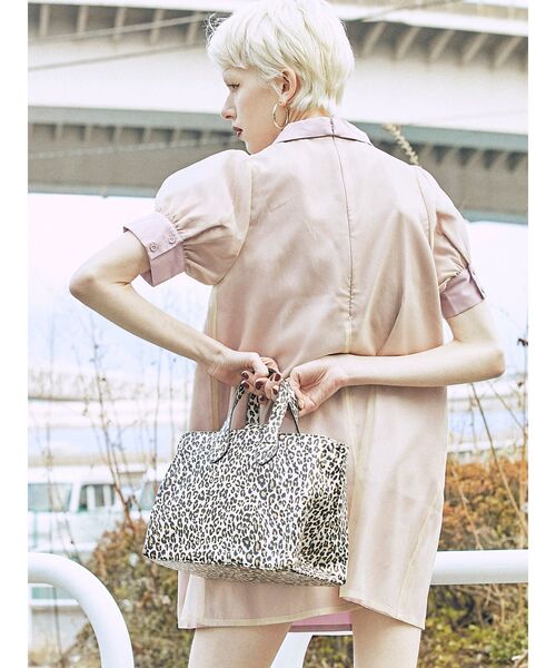 jouetie（ジュエティ）の「【2WAY】SHOPPER BAG（ハンドバッグ・レディース・その他1/ピンク/ブラック・FREE）」の4枚目の写真