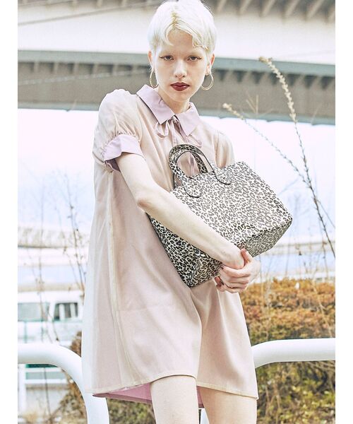 jouetie（ジュエティ）の「【2WAY】SHOPPER BAG（ハンドバッグ・レディース・その他1/ピンク/ブラック・FREE）」の5枚目の写真