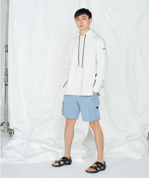 MIZUNO SPORTS STYLE（ミズノスポーツスタイル）の「ストレッチウーブン ハーフパンツ（その他パンツ・メンズ・ブラック/ライトブルー・M/XL/L/S）」の15枚目の写真