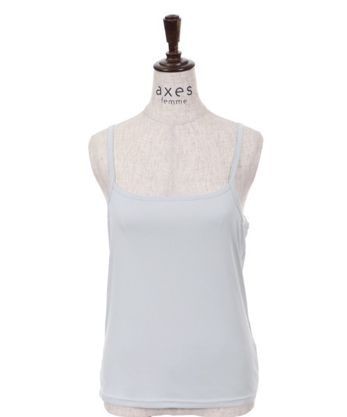 axes femme(アクシーズファム)の「プチスタンドシアーインナー(Tシャツ/カットソー・レディース・ホワイト/サックスブルー/ブラック・MEDIUM)」の11枚目の写真