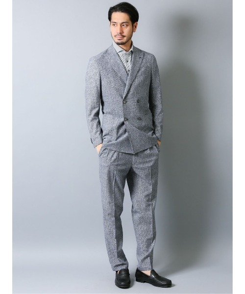 セール アレキサンダージュリアン Alexander Julian デニム風サッカー セットアップツータックパンツ セットアップジャケットございます スーツパンツ Alexander Julian アレキサンダージュリアン のファッション通販 Zozotown