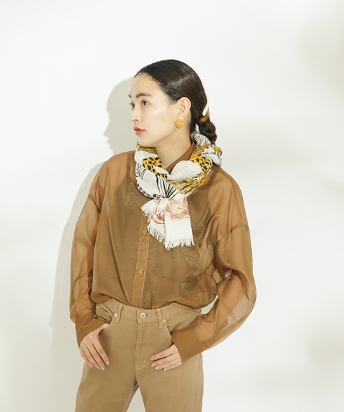 【専用】WEB限定パープル【INOUI Editions】レオパードストール WEB限定カラー:パープル【INOUI Editions(イヌイエディションズ