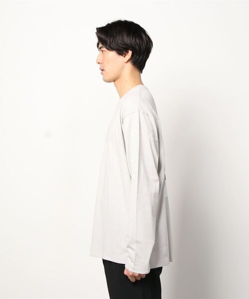 Lee(リー)の「【Lee】リー ミニロゴ刺繍 バックプリント ロングスリーブTシャツ LT2987 OVERALLS(Tシャツ/カットソー・メンズ・ブラック/ホワイト/グレー・M/L/XL/S)」の18枚目の写真